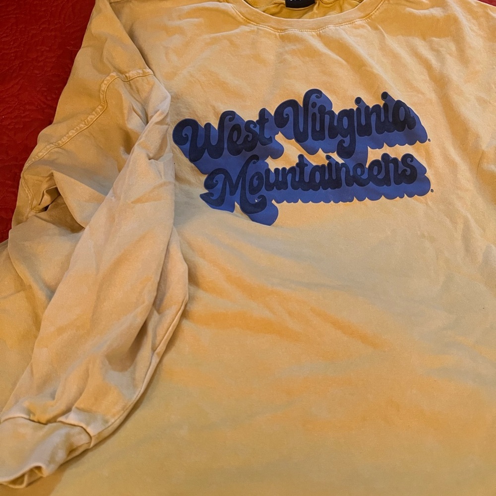 West Virginia Mountaineers Beige Long Sleeve Shirt